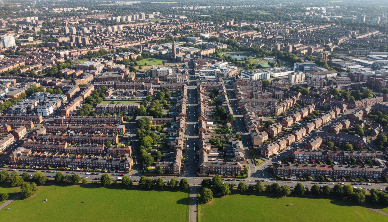 Architectural design in Crumpsall