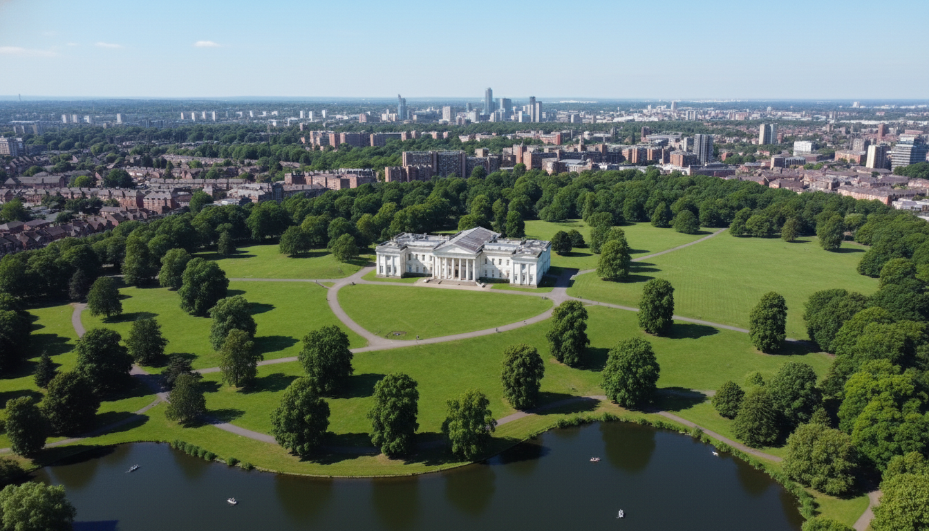 Architectural design in Heaton Park