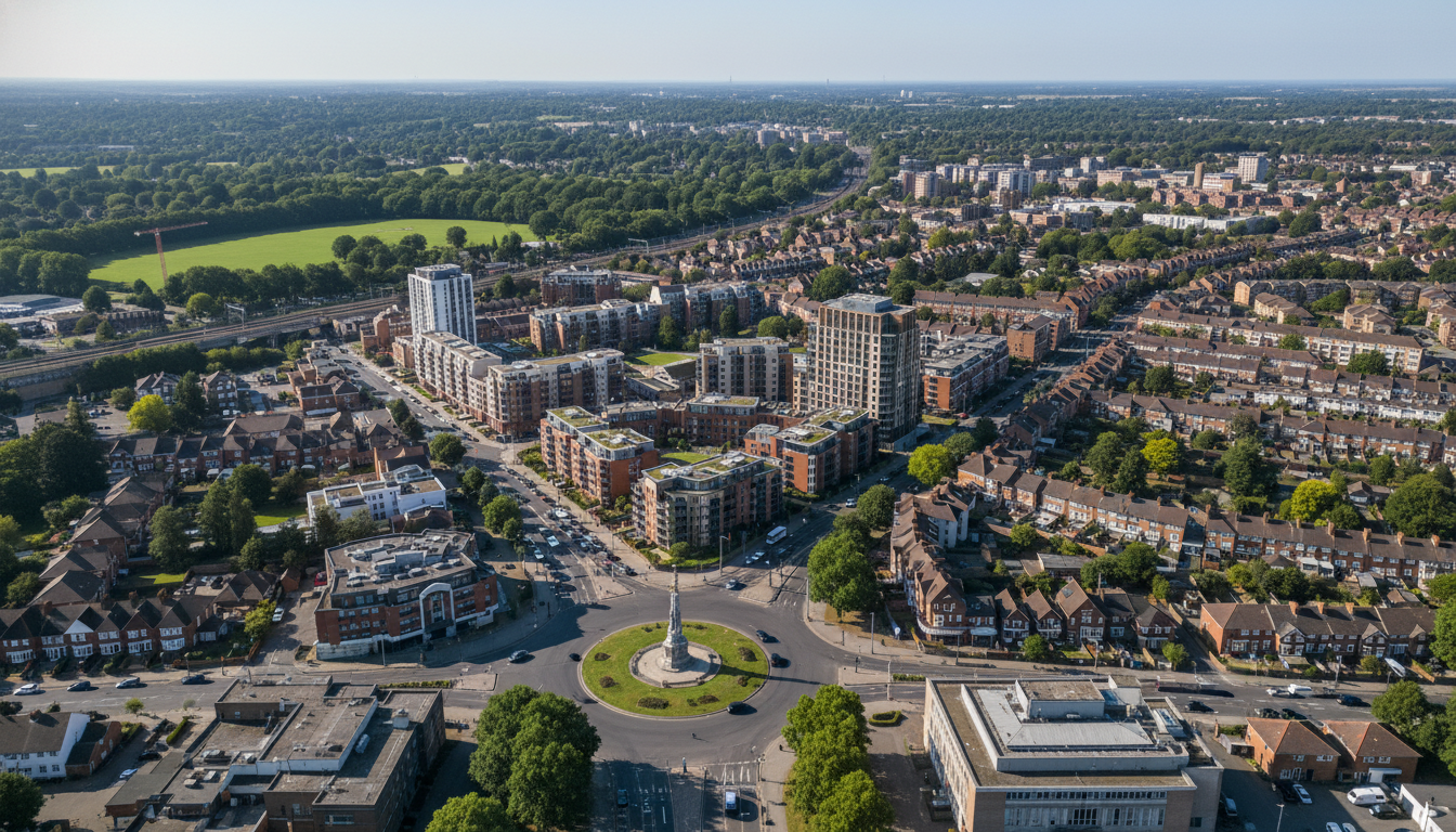 Architectural design in New Malden